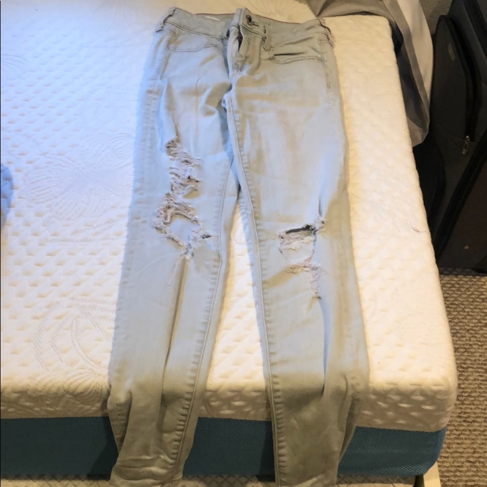 Light washed American Eagle jeans
